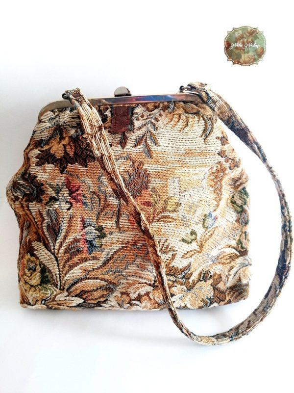 bolso vintage de tela de tapiz
